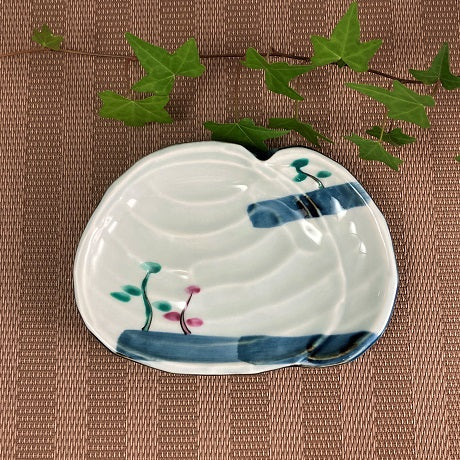 有田焼】青磁刷毛錦松 二枚貝小焼皿 – 食器・陶器・磁器