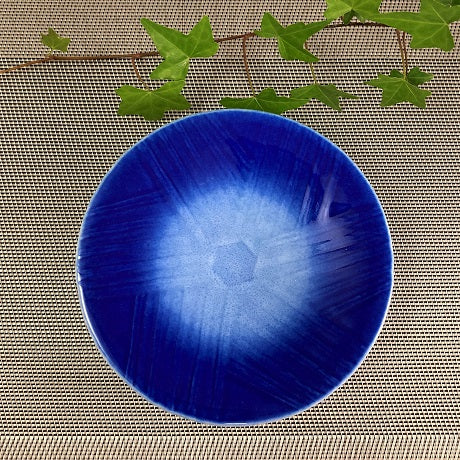 瑠璃呉須吹白青磁 重ね笹5.5高台皿 – 食器・陶器・磁器 - アウトレット