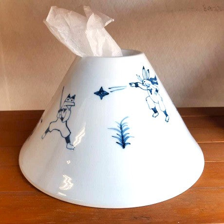 鳥獣戯画 忍者 ティッシュディスペンサー – 食器・陶器・磁器