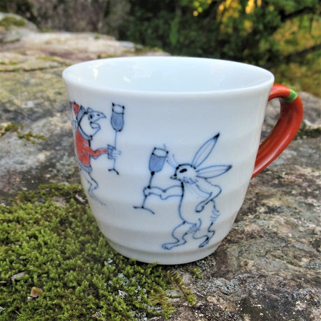 有田焼】クリスマス鳥獣戯画「聖夜寺」 ”チヤーズ” マグカップ – 食器