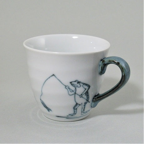 有田焼】鳥獣戯画 「釣行寺」 釣り マグカップ 人気商品 – 食器・陶器