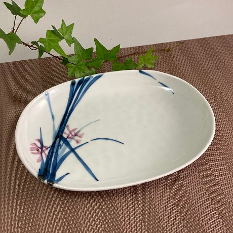 有田焼】蘭絵 楕円皿 – 食器・陶器・磁器 - アウトレット通販 - 肥前